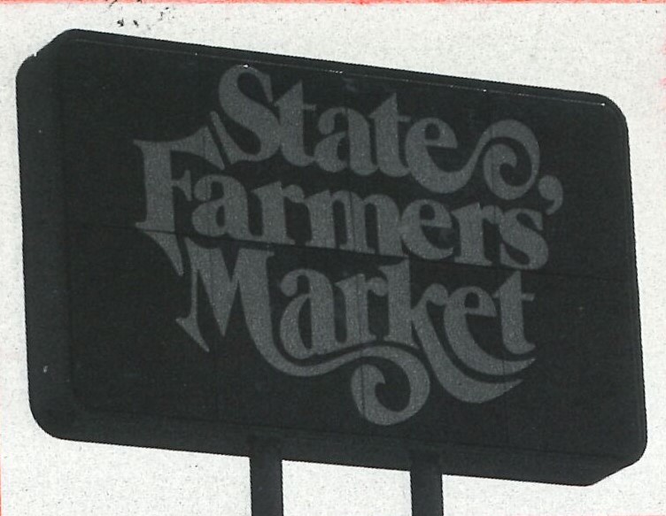 (Date Unknown) Atlanta State Farmers Market sign.