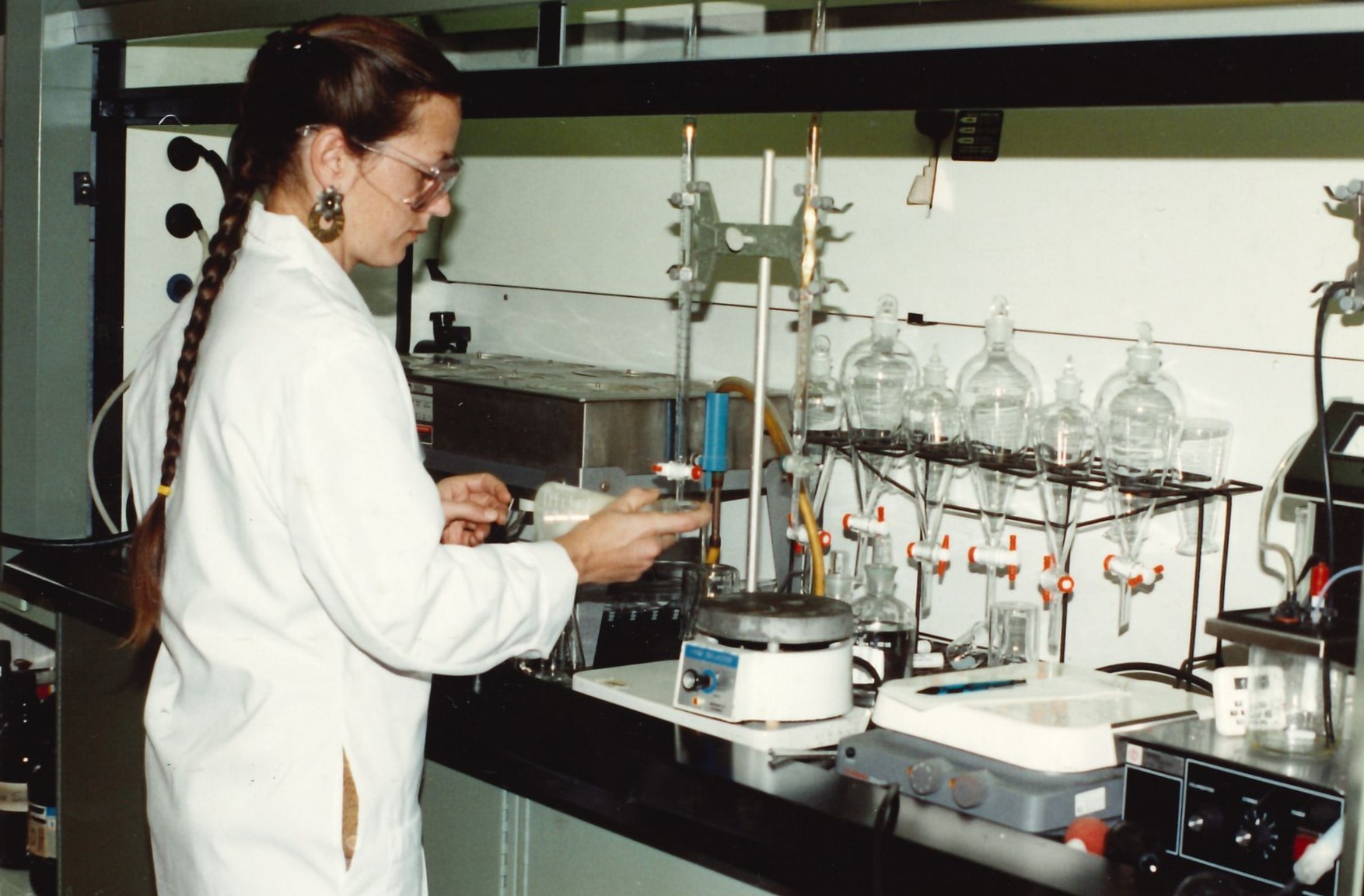 (Date Unknown) A photo featuring an employee at the state lab was featured in an issue of the Market Bulletin.