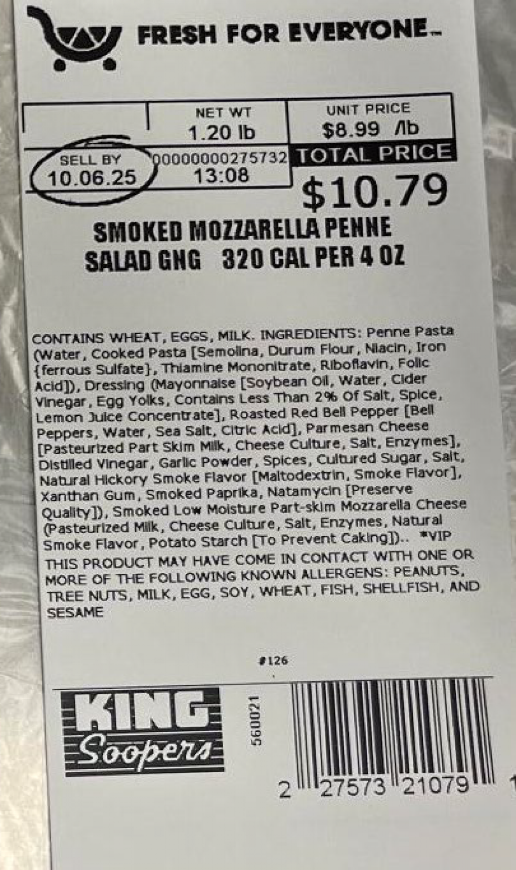 Kroger Voluntarily Recalls Two Varieties of Deli Pasta Salads Because of Possible Health Risk Kroger Voluntarily Recalls Two Varieties of Deli Pasta Salads Because of Possible Health Risk