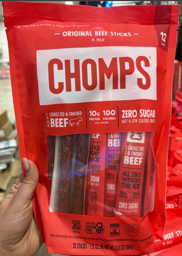 Chomps Original Beef Stick Mild recalled due to potential metal pieces