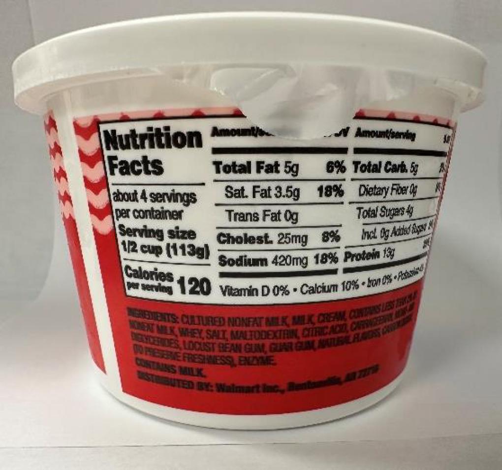 Saputo USA Recalls Great Value Cottage Cheese Because of Possible Health Risk