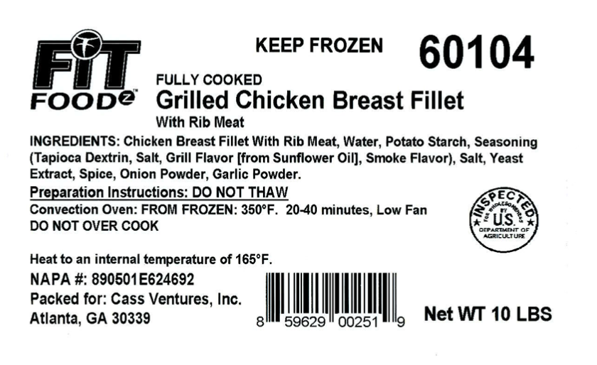 Suzanna’s Kitchen Recalls Ready-To-Eat Grilled Chicken Breast Fillet Products due to Possible Listeria Contamination