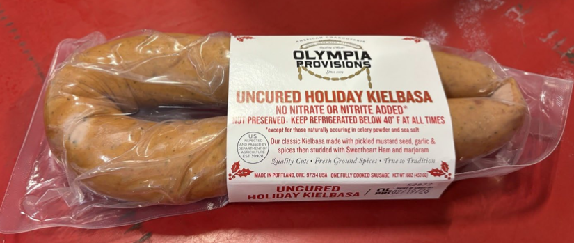 Olympia Provisions is recalling kielbasa sausages due to possible contamination of foreign material (metal). 