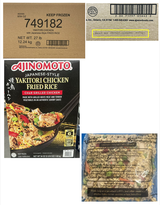 Ajinomoto Foods North America, Inc. EXPANDS Recall due to Possible Foreign Matter Contamination Ajinomoto Foods North America, Inc. EXPANDS Recall due to Possible Foreign Matter Contamination