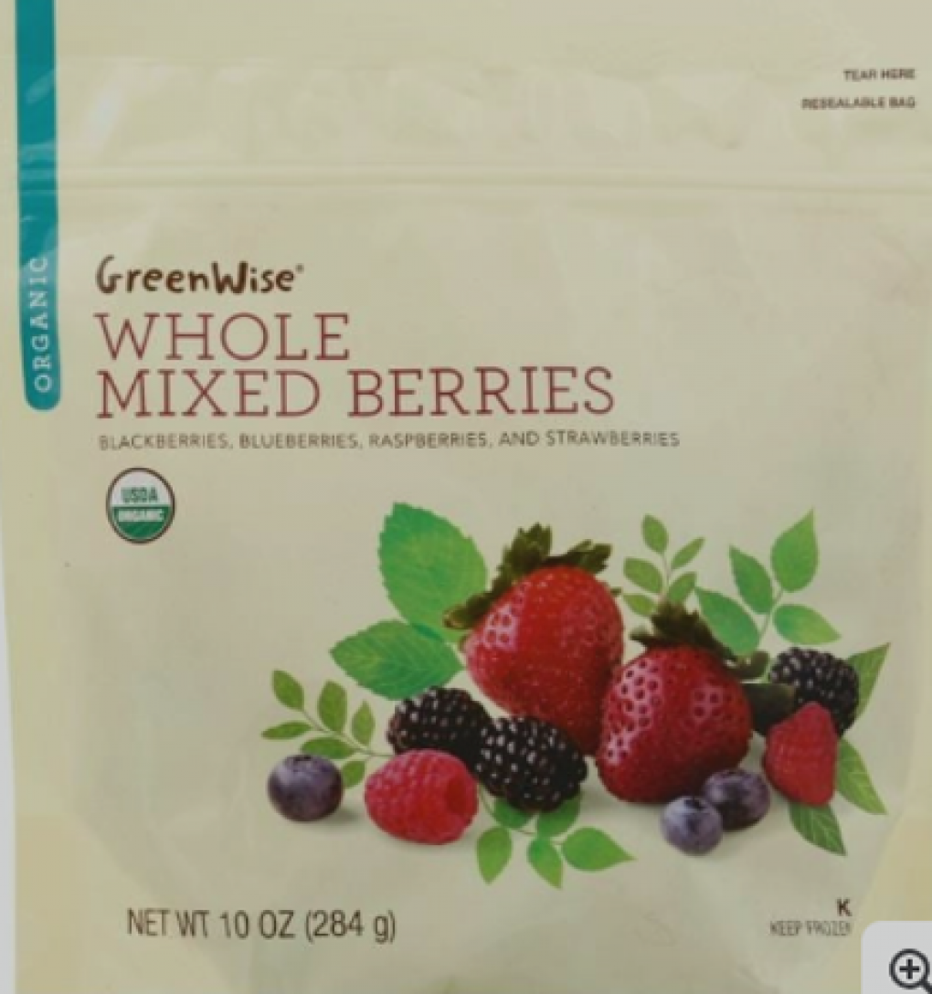 Publix recalls all lots of GreenWise Organic Frozen Blueberries and Whole Mixed Berries Due to potential E. coli O145 contamination
