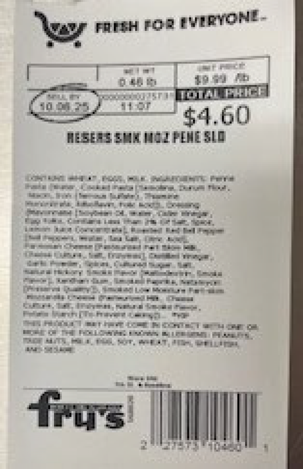 Kroger Voluntarily Recalls Two Varieties of Deli Pasta Salads Because of Possible Health Risk Kroger Voluntarily Recalls Two Varieties of Deli Pasta Salads Because of Possible Health Risk