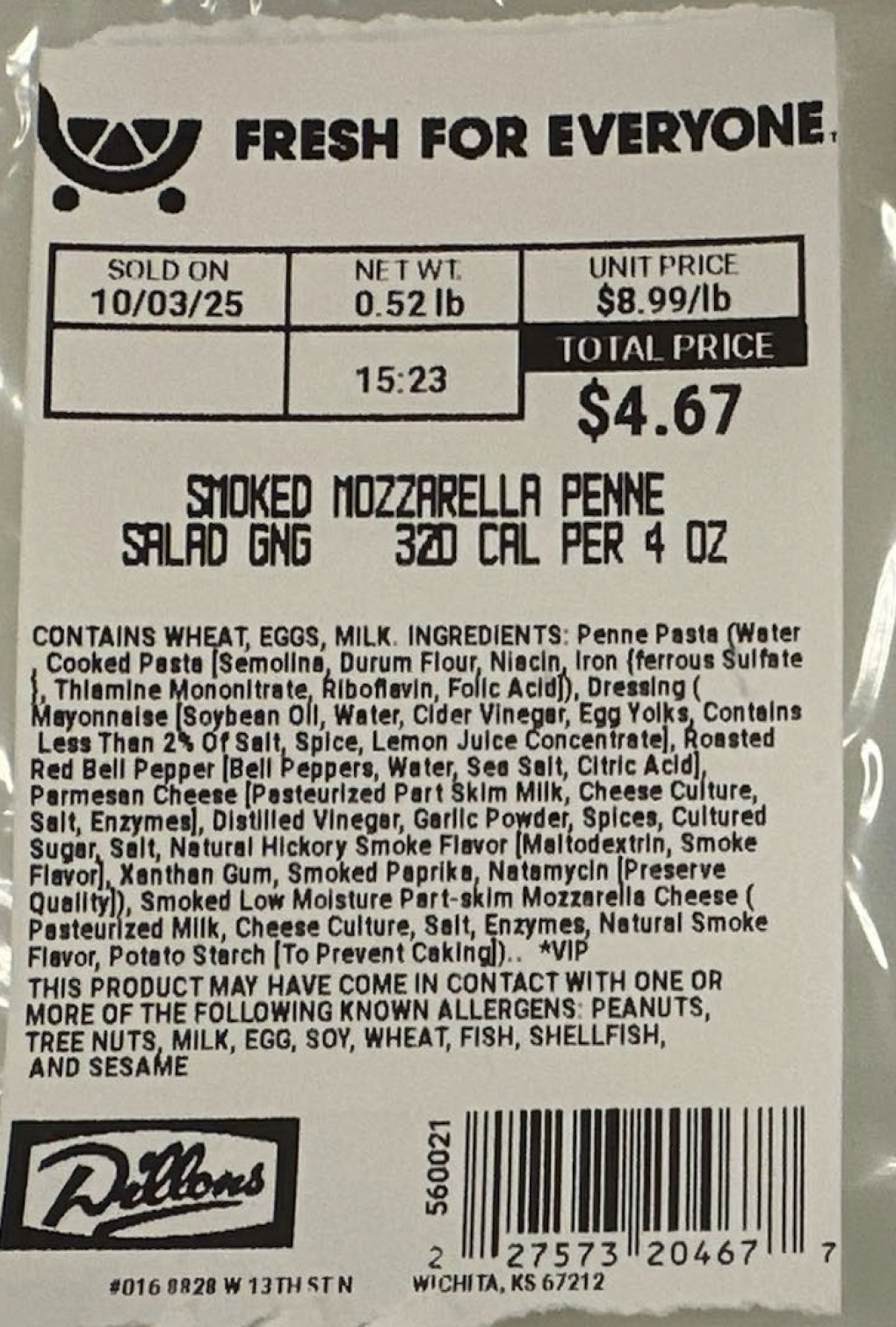 Kroger Voluntarily Recalls Two Varieties of Deli Pasta Salads Because of Possible Health Risk Kroger Voluntarily Recalls Two Varieties of Deli Pasta Salads Because of Possible Health Risk