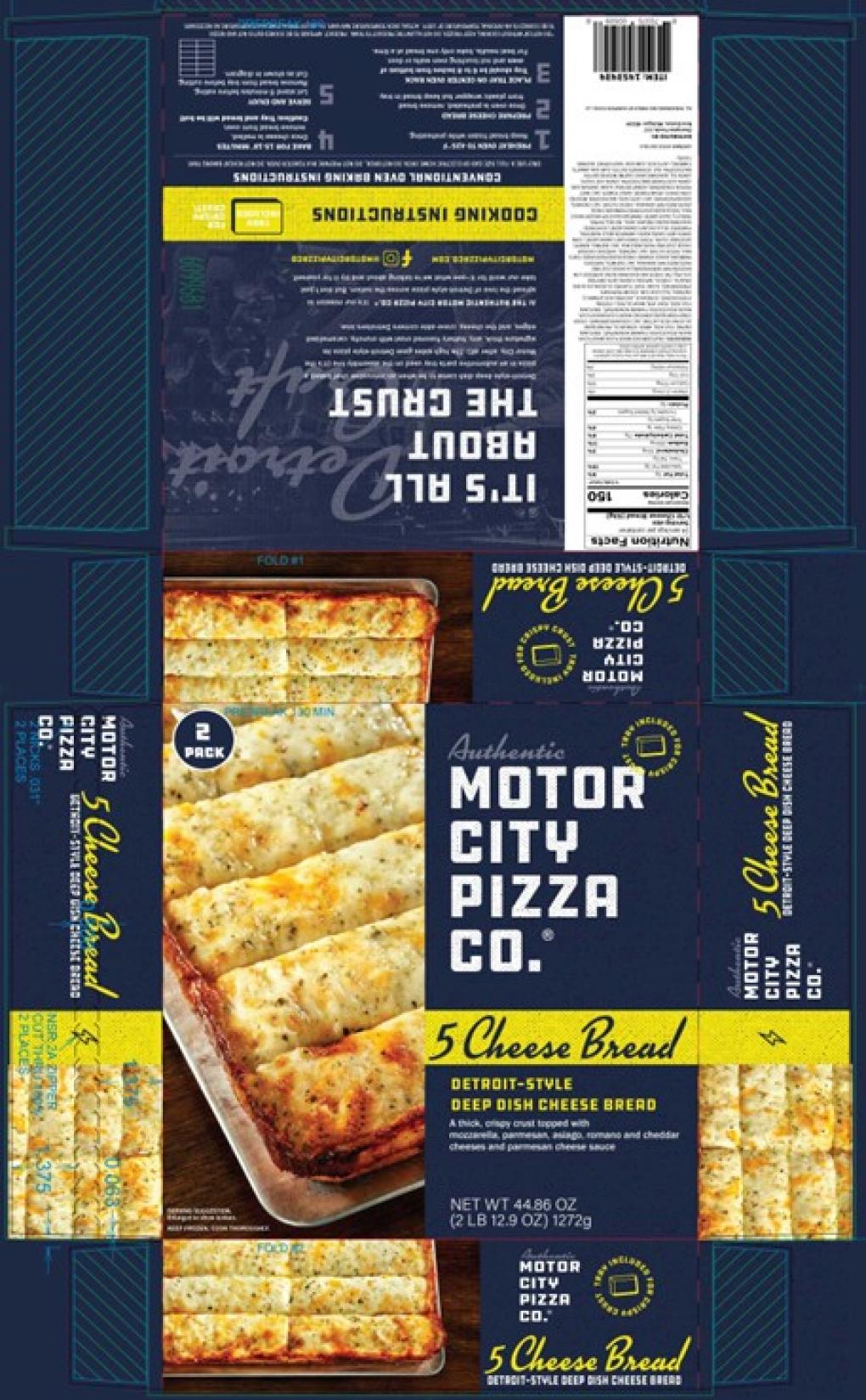 Champion Foods Recalls Some Batches of Motor City Pizza Co. 5 Cheese Bread Because of Possible Health Risk