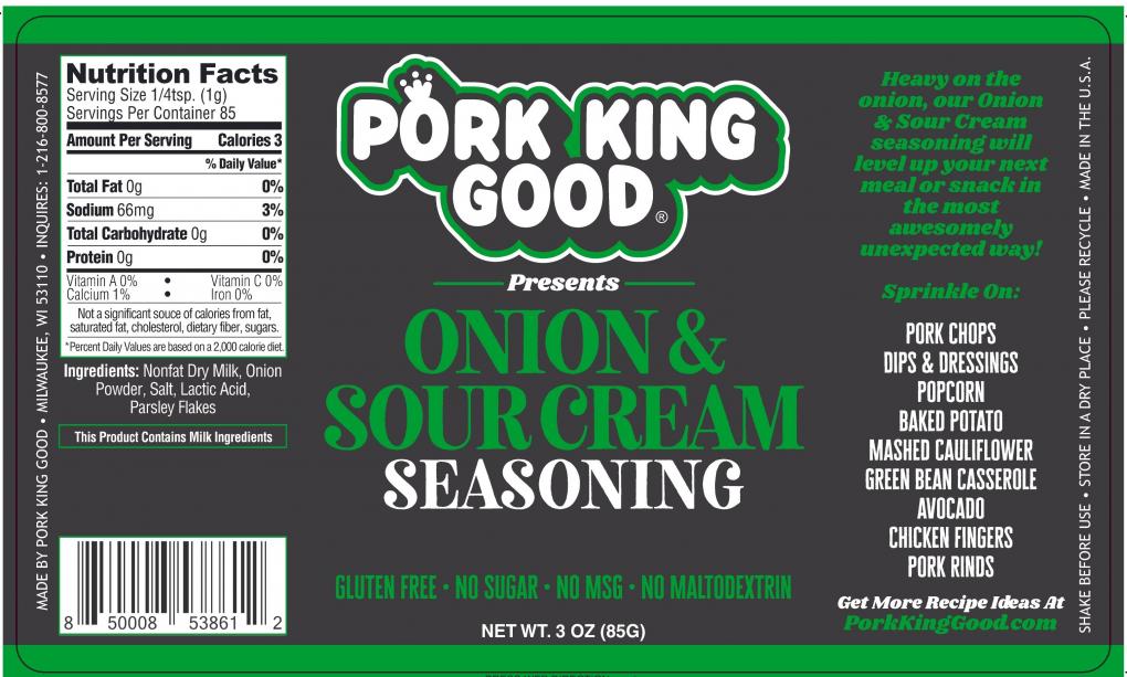 Pork King Good Issues Voluntary Recall of Certain Sour Cream & Onion Pork Rinds and Seasoning Due to Potential Salmonella Risk Pork King Good Issues Voluntary Recall of Certain Sour Cream & Onion Pork Rinds and Seasoning Due to Potential Salmonella Risk