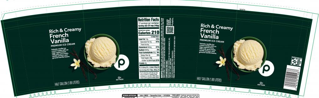 Publix Rich & Creamy Vanilla Ice Cream Voluntarily Recalled in Select Areas Publix Rich & Creamy Vanilla Ice Cream Voluntarily Recalled in Select Areas