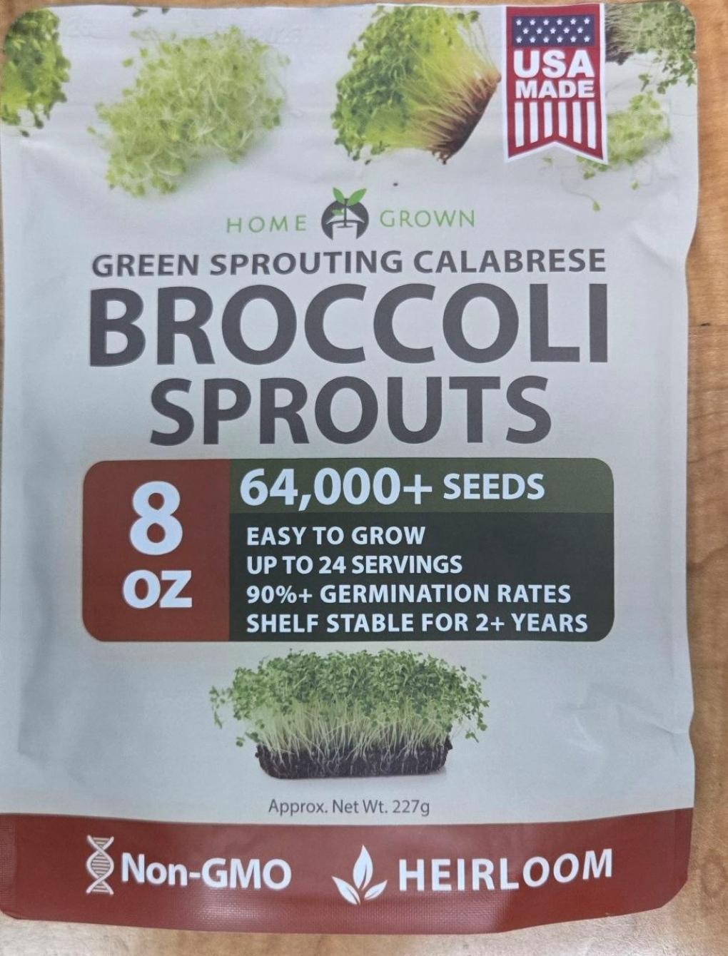 EAK Distribution LLC Recalls HOME GROWN Green Sprouting Calabrese Broccoli Seeds, 8 oz, Heirloom Because of Possible Health Risk