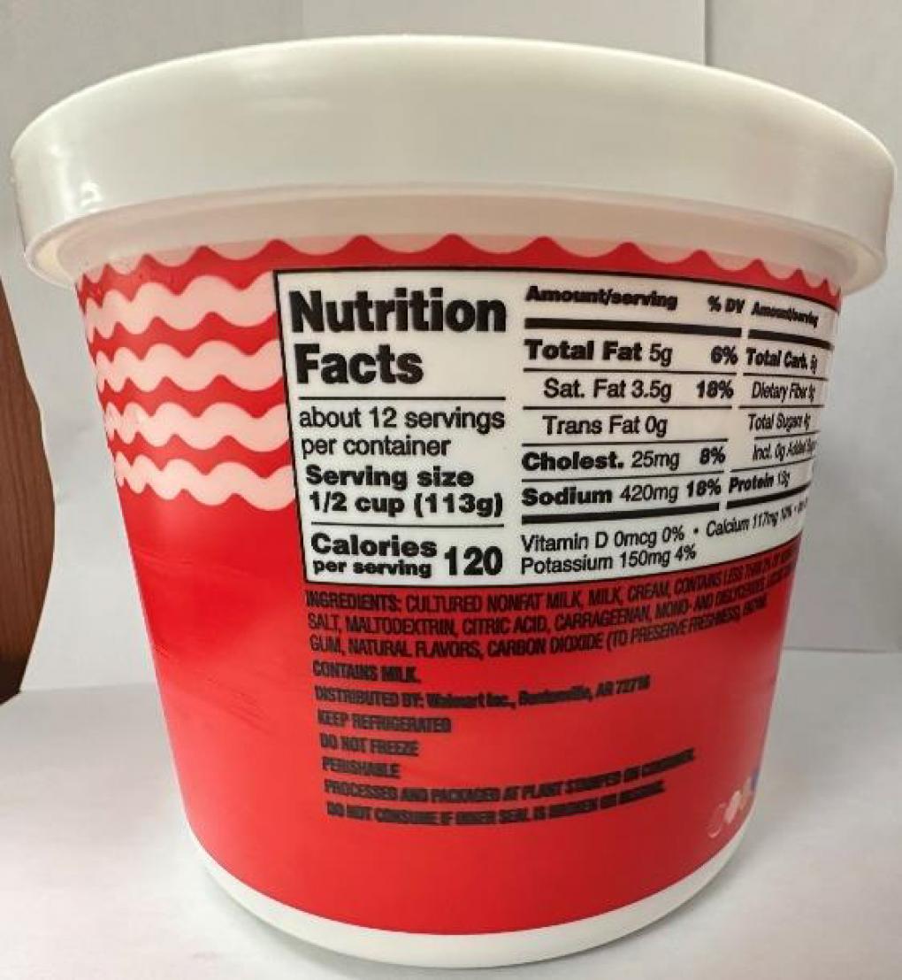 Saputo USA Recalls Great Value Cottage Cheese Because of Possible Health Risk