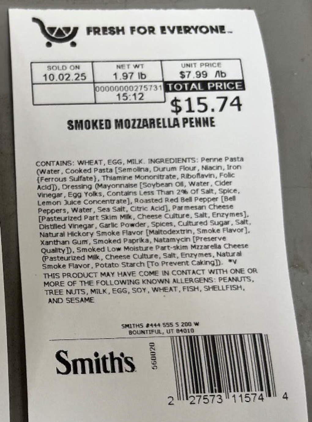 Kroger Voluntarily Recalls Two Varieties of Deli Pasta Salads Because of Possible Health Risk Kroger Voluntarily Recalls Two Varieties of Deli Pasta Salads Because of Possible Health Risk