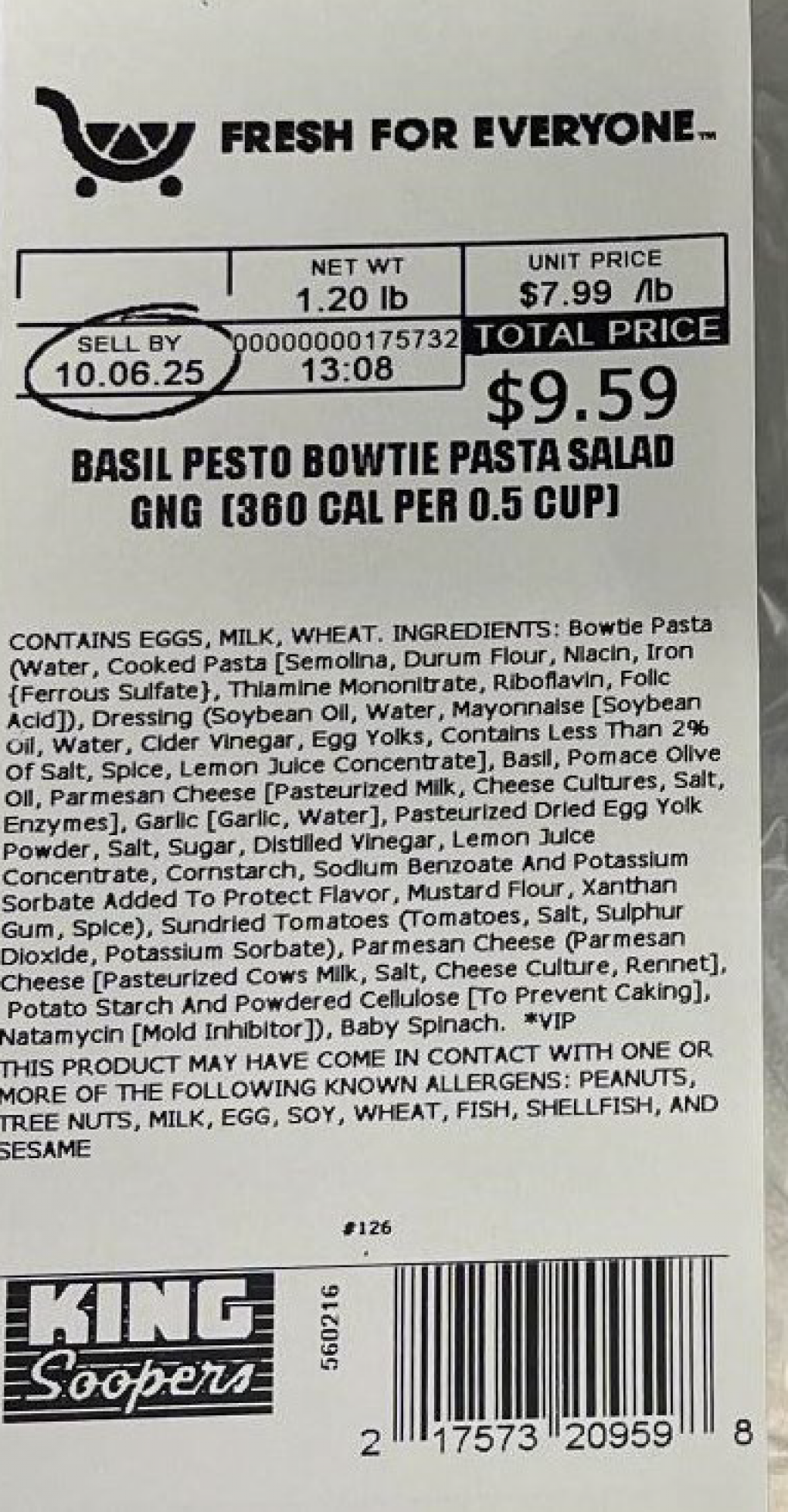 Kroger Voluntarily Recalls Two Varieties of Deli Pasta Salads Because of Possible Health Risk Kroger Voluntarily Recalls Two Varieties of Deli Pasta Salads Because of Possible Health Risk