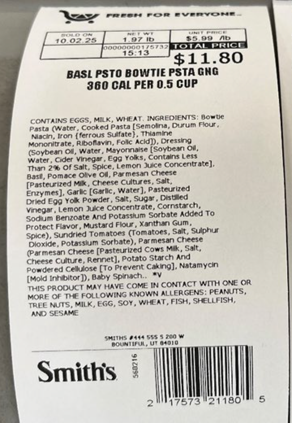 Kroger Voluntarily Recalls Two Varieties of Deli Pasta Salads Because of Possible Health Risk Kroger Voluntarily Recalls Two Varieties of Deli Pasta Salads Because of Possible Health Risk