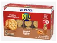 RITZ peanut butter cracker sandwiches recalled due to undeclared peanuts